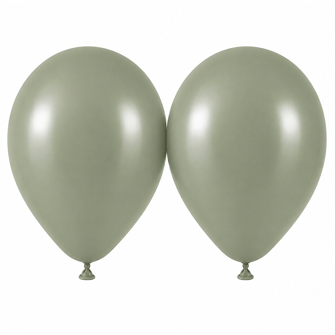Ada Çayı Renk Lateks Retro Balon (50 cm) - 2 Adet - 1