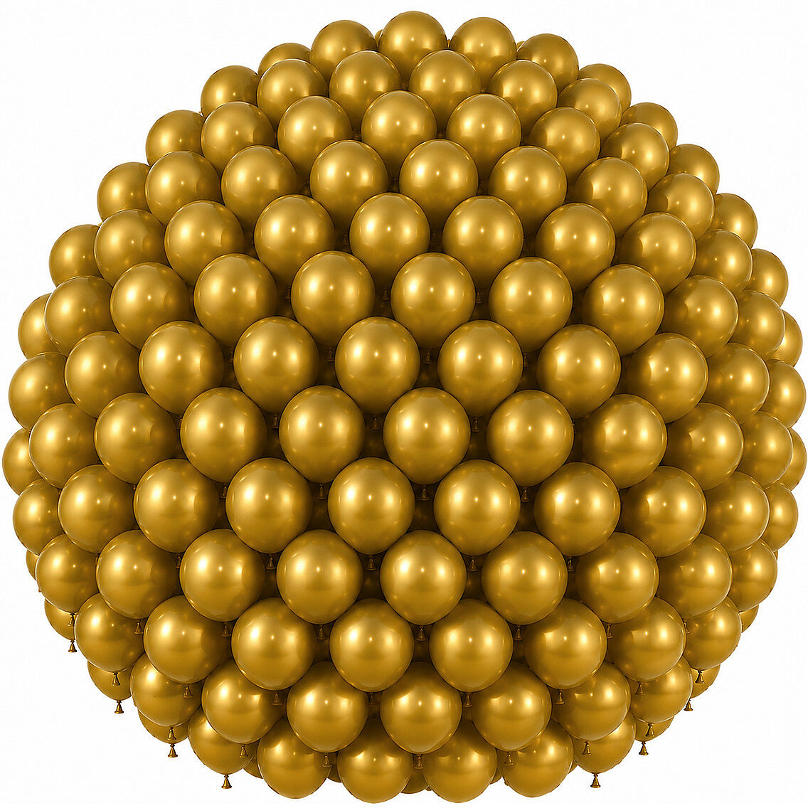 Altın Renk Lateks Pastel Balon (30 cm) - 100 Adet - 1