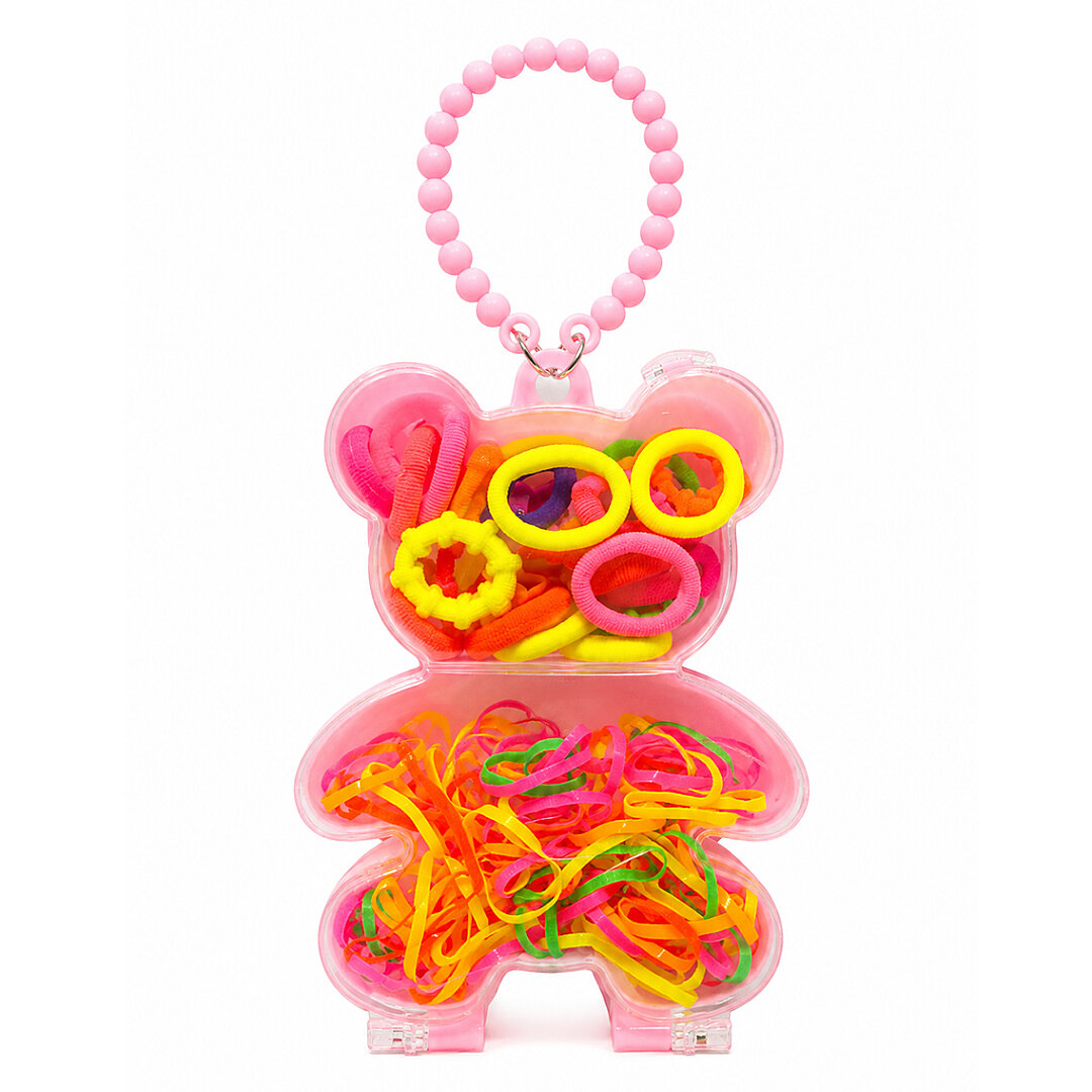 Ayıcık Mini Çantalı Lastik Toka Set - Beysüs