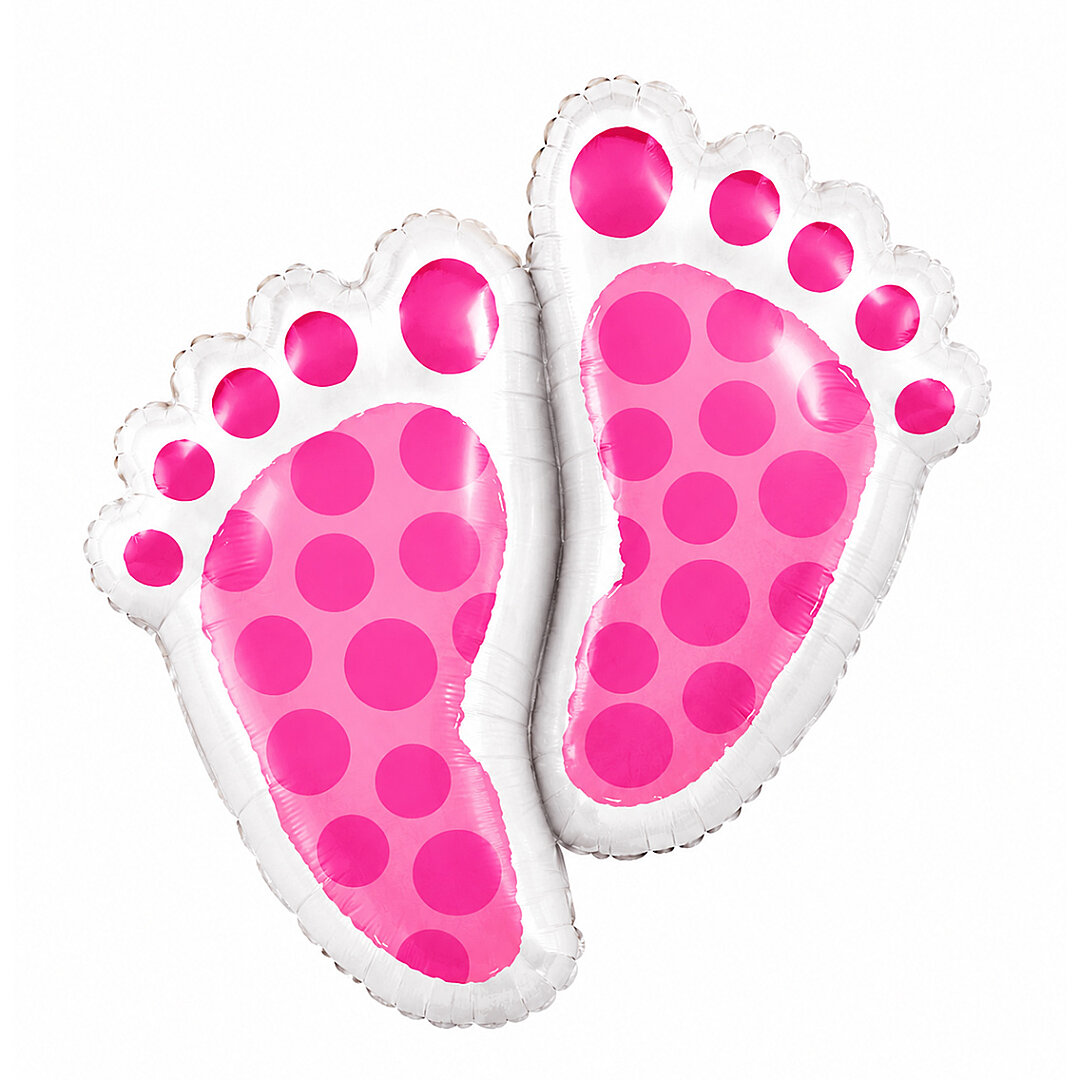 Baby Ayak İzi Pembe Folyo Balon - Beysüs