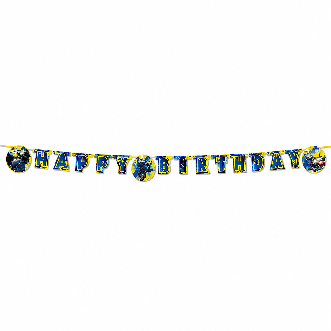 Batman Temalı Happy Birthday Banner - Beysüs