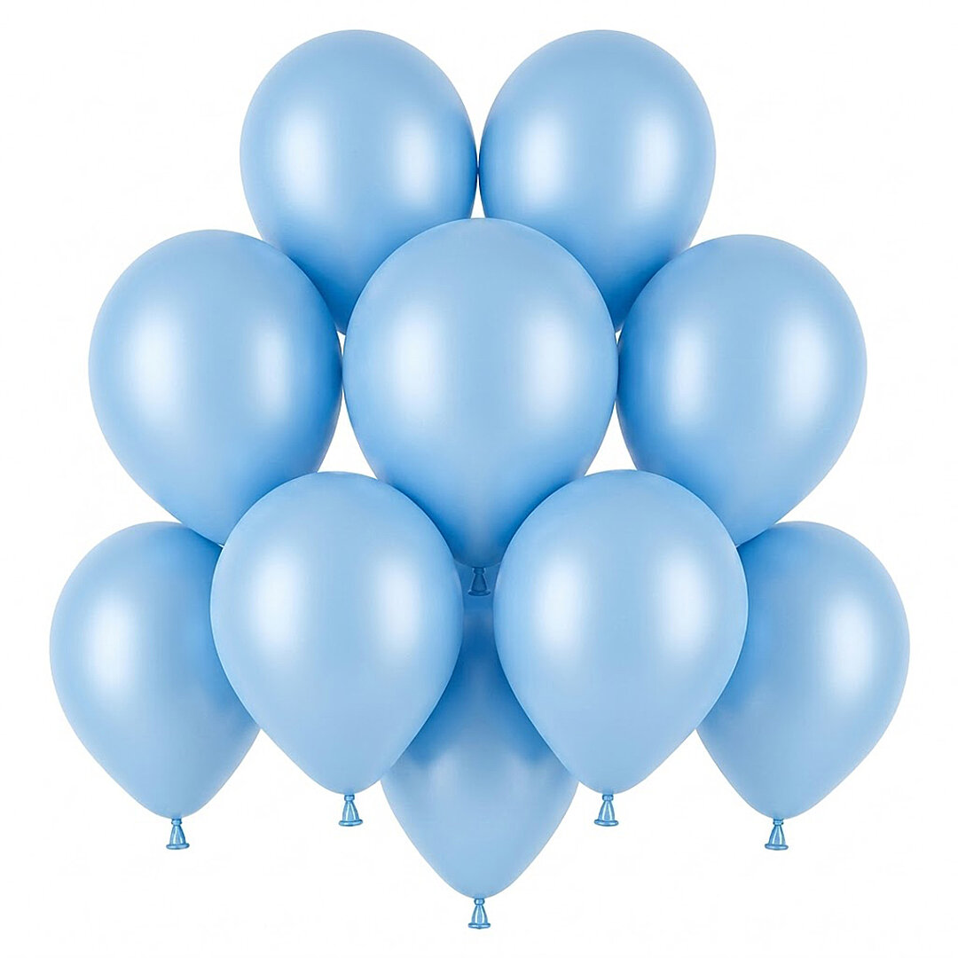 Bebek Mavi Renk Lateks Pastel Balon (13 cm) - 10 Adet - Beysüs