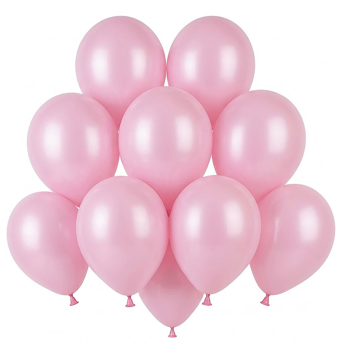 Bebek Pembe Renk Lateks Pastel Balon (13 cm) - 10 Adet - 1
