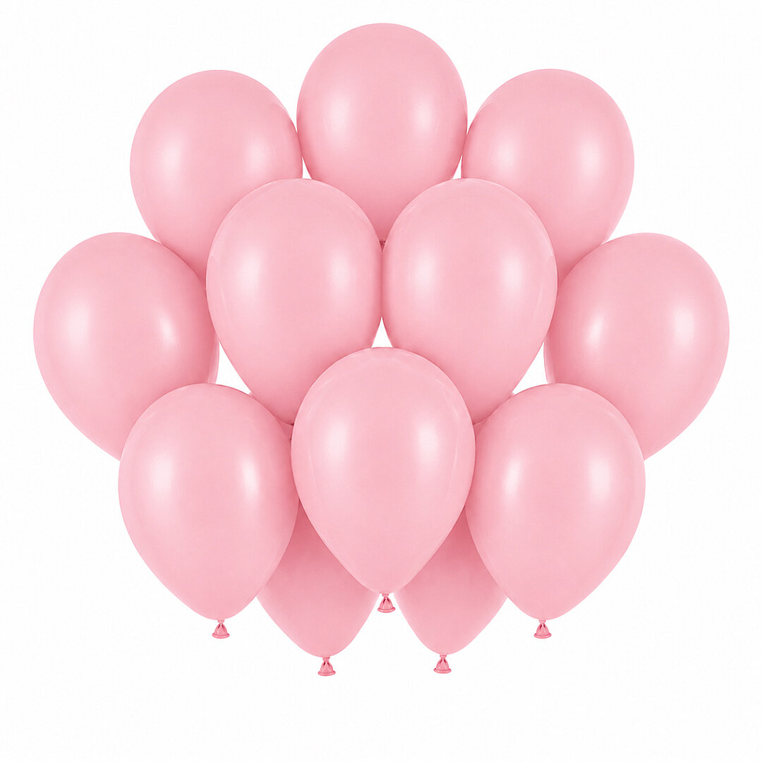 Bebek Pembe Renk Lateks Pastel Balon (30 cm) - 12 Adet - 1