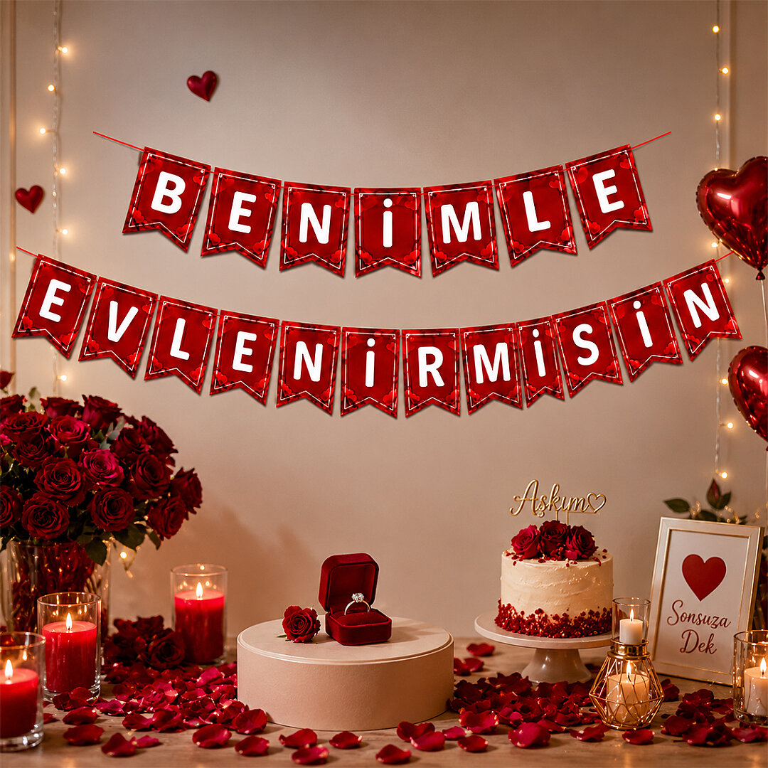 Benimle Evlenir Misin Banner - 2