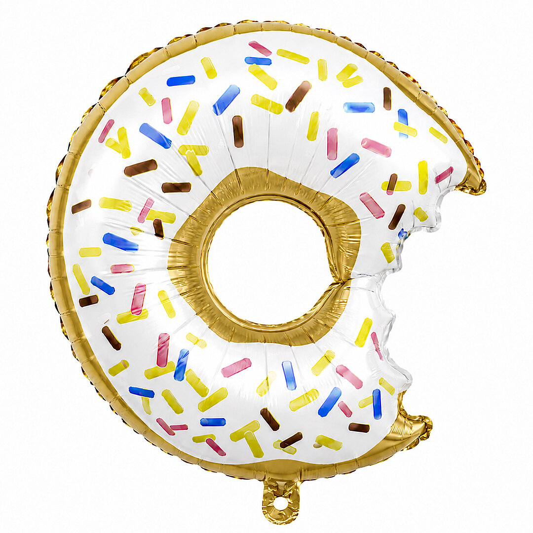 Beyaz Donut Folyo Balon - 1