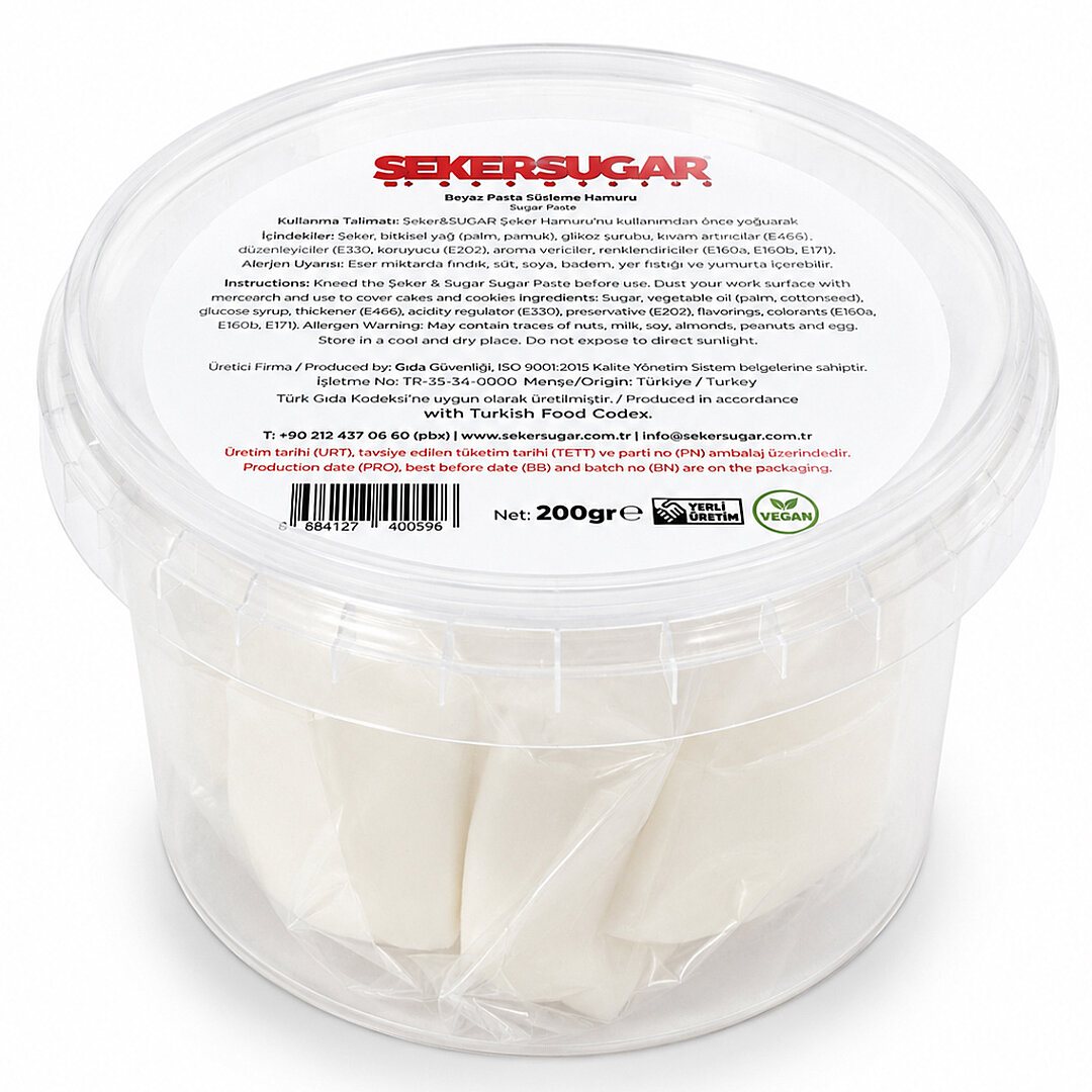 Beyaz Şeker Hamuru 200 g - 2