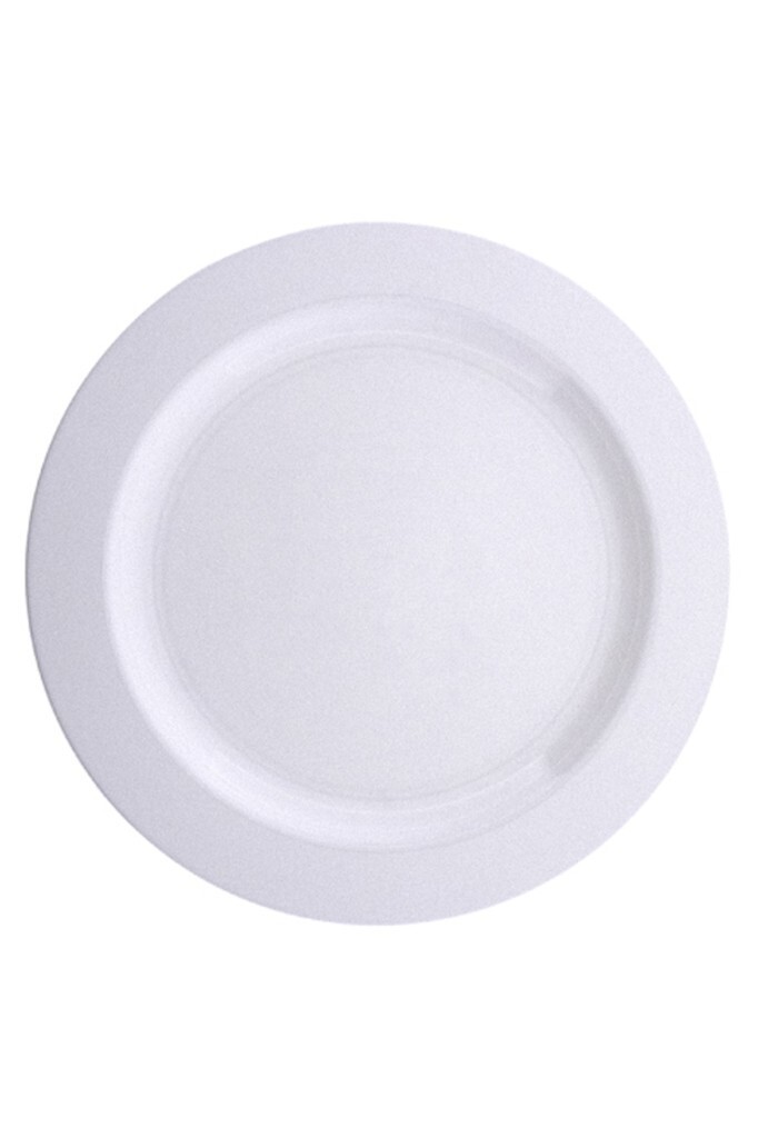 Beyaz Sert Plastik Parti Tabağı 26 cm 10'lu | Tek Kullanımlık - 1