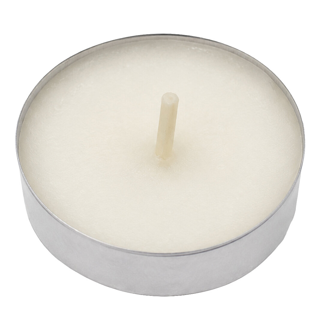 Beyaz Tealight Küçük Mum 10 Adet - 2