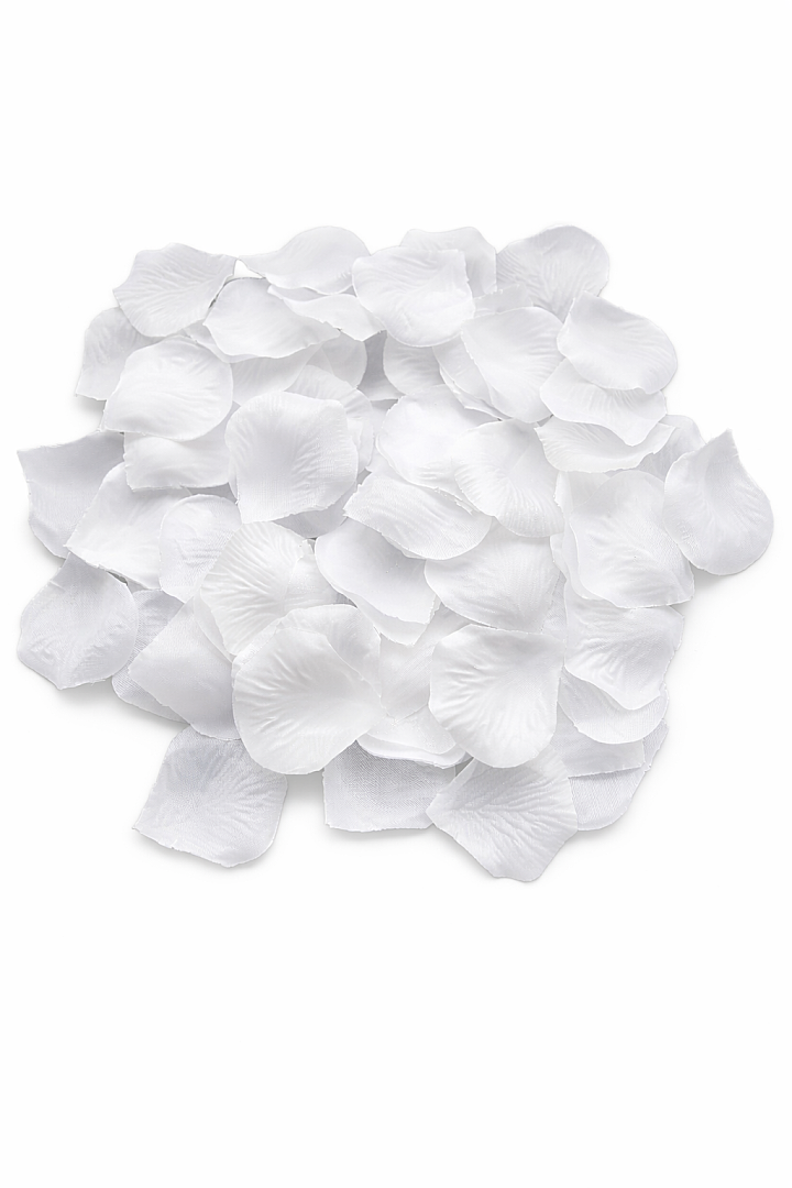 BeySüS 200 Adet Beyaz Gül Yaprakları Evlilik Teklifi Gül Yaprağı - Beysüs