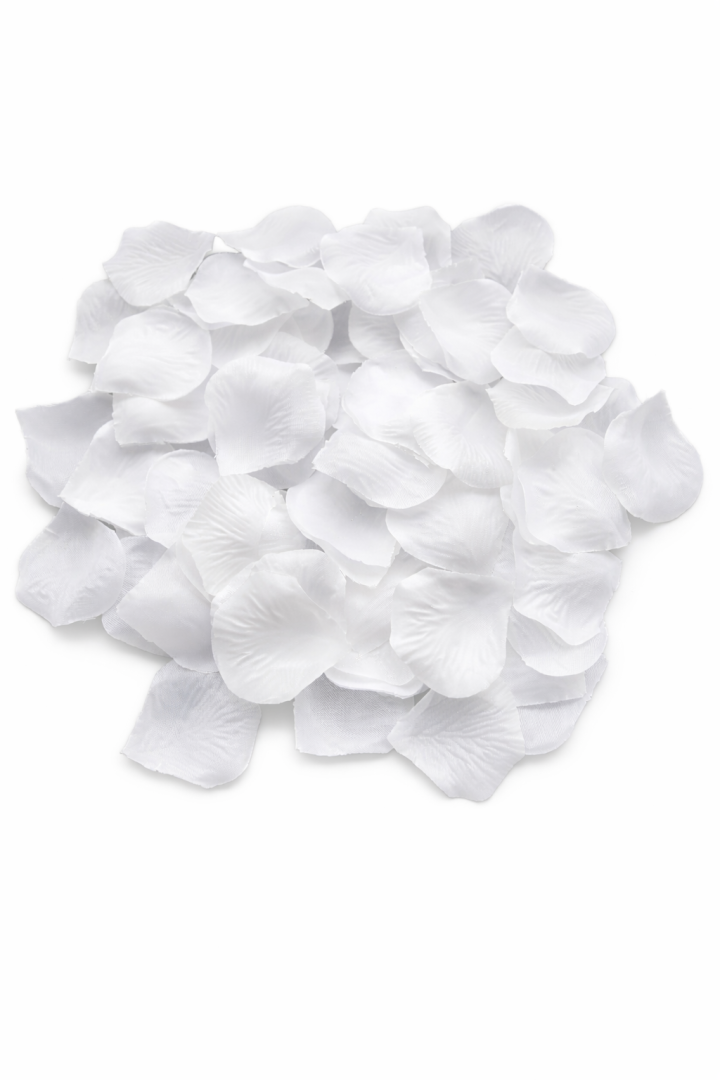 BeySüS 500 Adet Beyaz Gül Yaprakları Evlilik Teklifi Gül Yaprağı - Beysüs