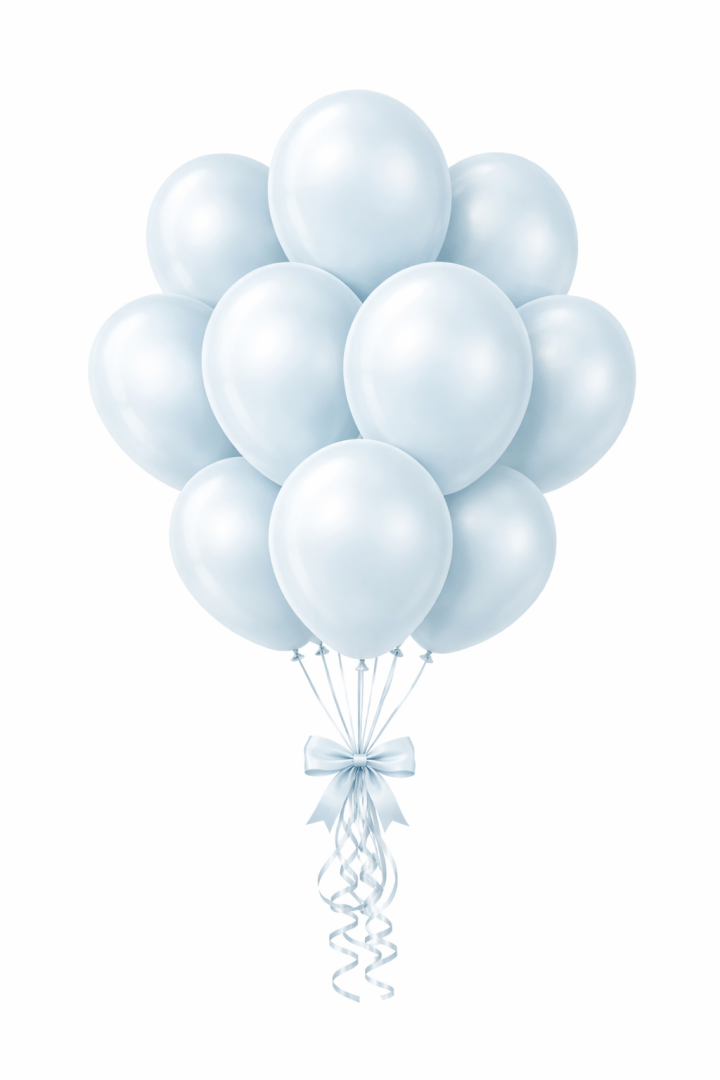 Beysüs Aura Collection Ice Blue Balon (Buz Mavisi) - 12 İnç - 5 Adet - Beysüs