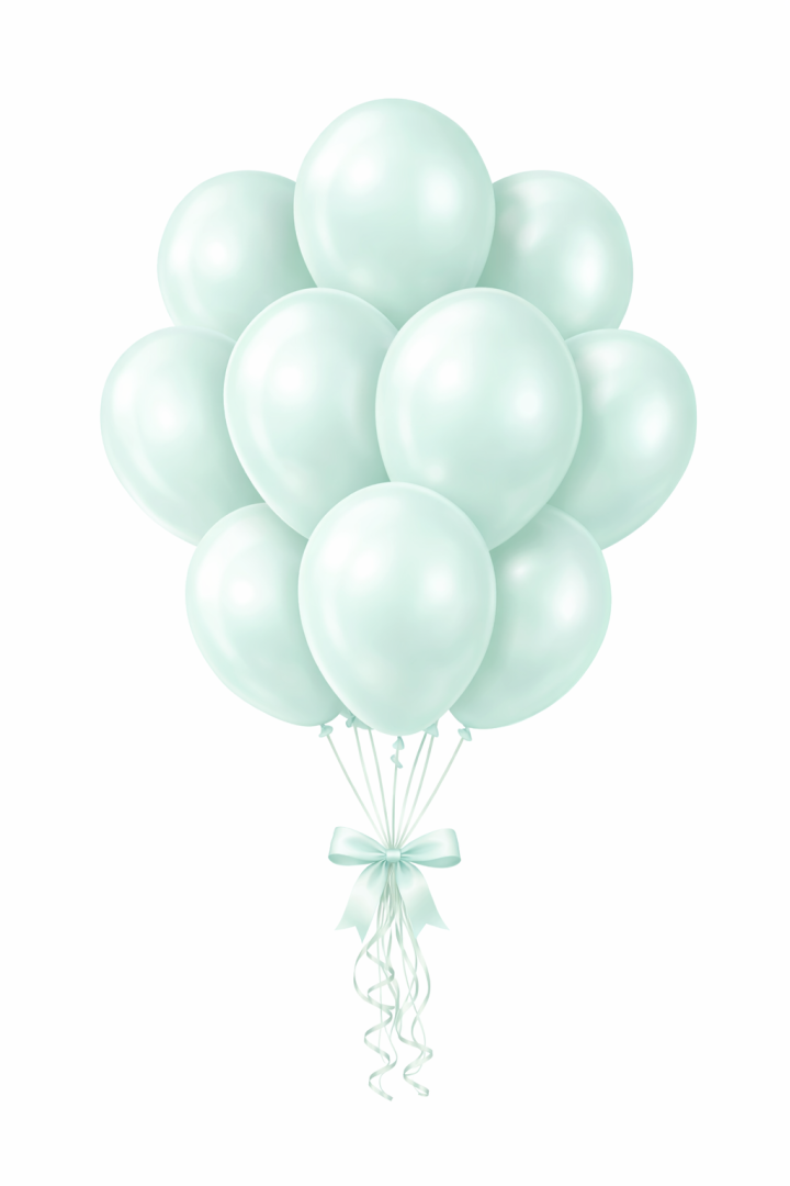 Beysüs Aura Collection Ice Mint Balon (Buzlu Nane) - 12 İnç - 5 Adet - Beysüs