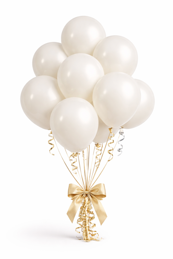 Beysüs Aura Collection Ivory White Balon (Fildişi Beyazı) - 12 İnç - 10 Adet - Beysüs