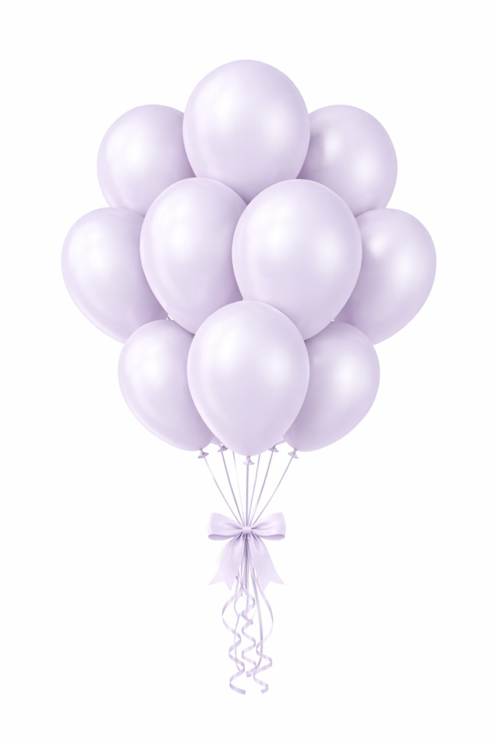 Beysüs Aura Collection Lavender Fog Balon (Lavanta Sisi) - 12 İnç - 10 Adet - Beysüs