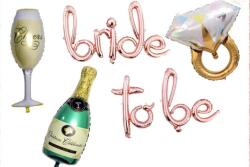 Beysüs Bride To Be Balon Seti Bekarlığa Veda Setleri Yeşil Şampanya Balon - Beysüs