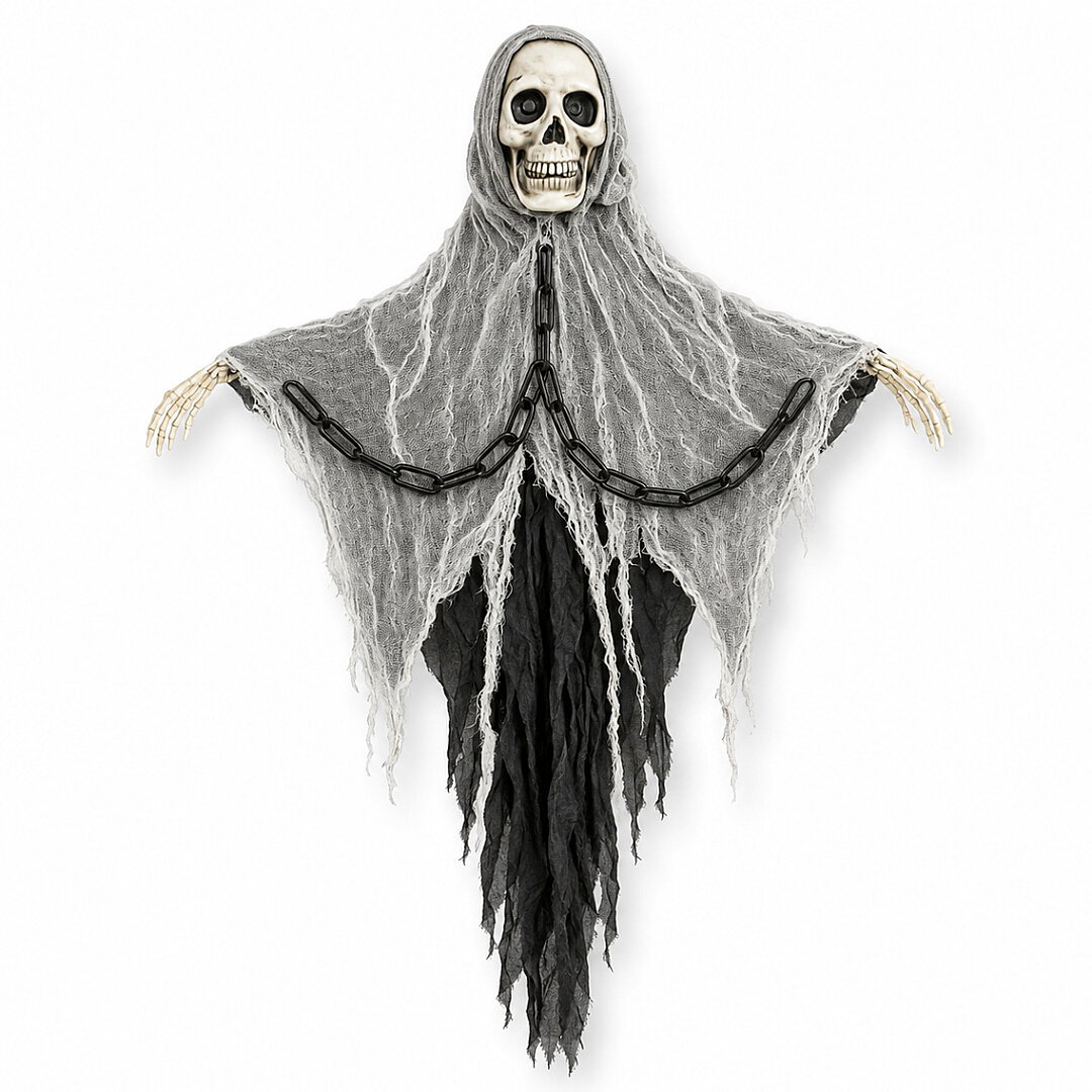 Cadılar Bayramı Halloween Işıklı Sesli İskelet Tavan Süsü - Beysüs (1)
