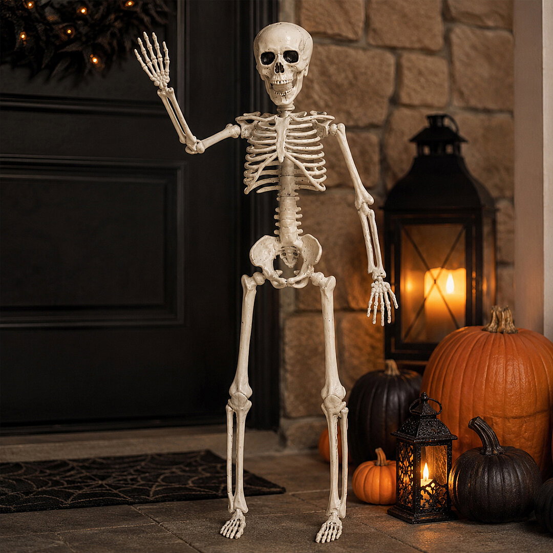 Cadılar Bayramı Halloween İskelet Şekil Alabilen 40 cm - Beysüs
