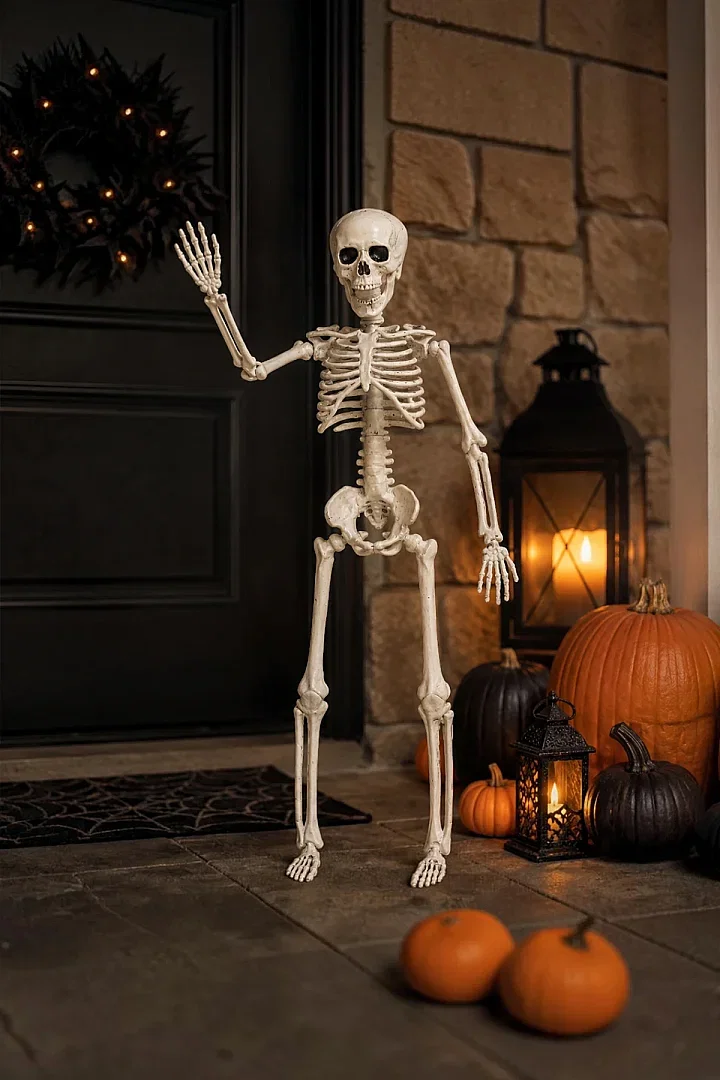 Cadılar Bayramı Halloween İskelet Şekil Alabilen 40 cm - Beysüs