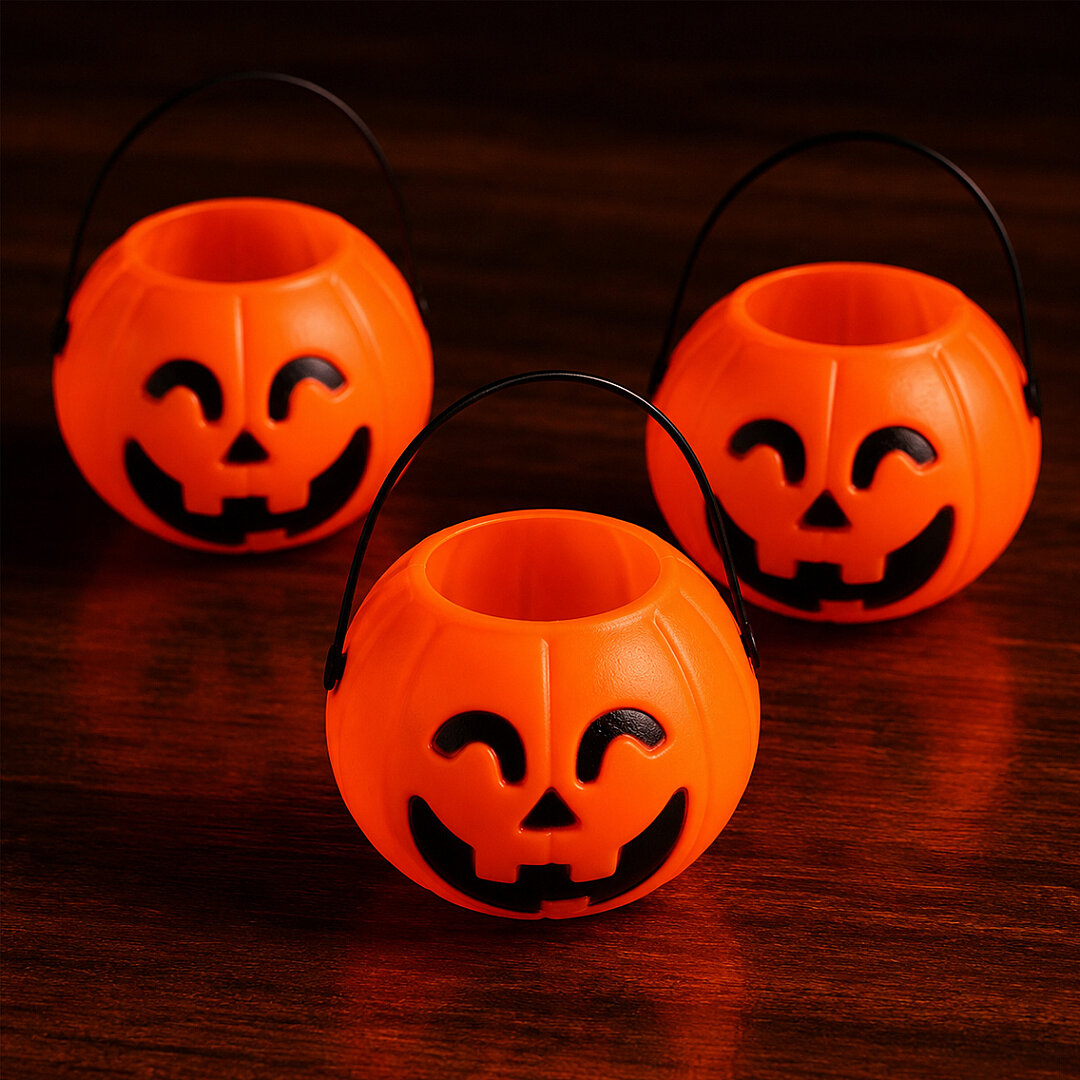 Beysüs Cadılar Bayramı Halloween Mini Balkabağı Kova 6'lı Set - Beysüs
