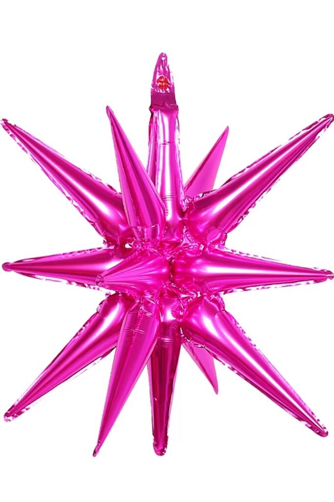Beysüs Fuşya Starburst Kutup Yıldızı Folyo Balon - Beysüs