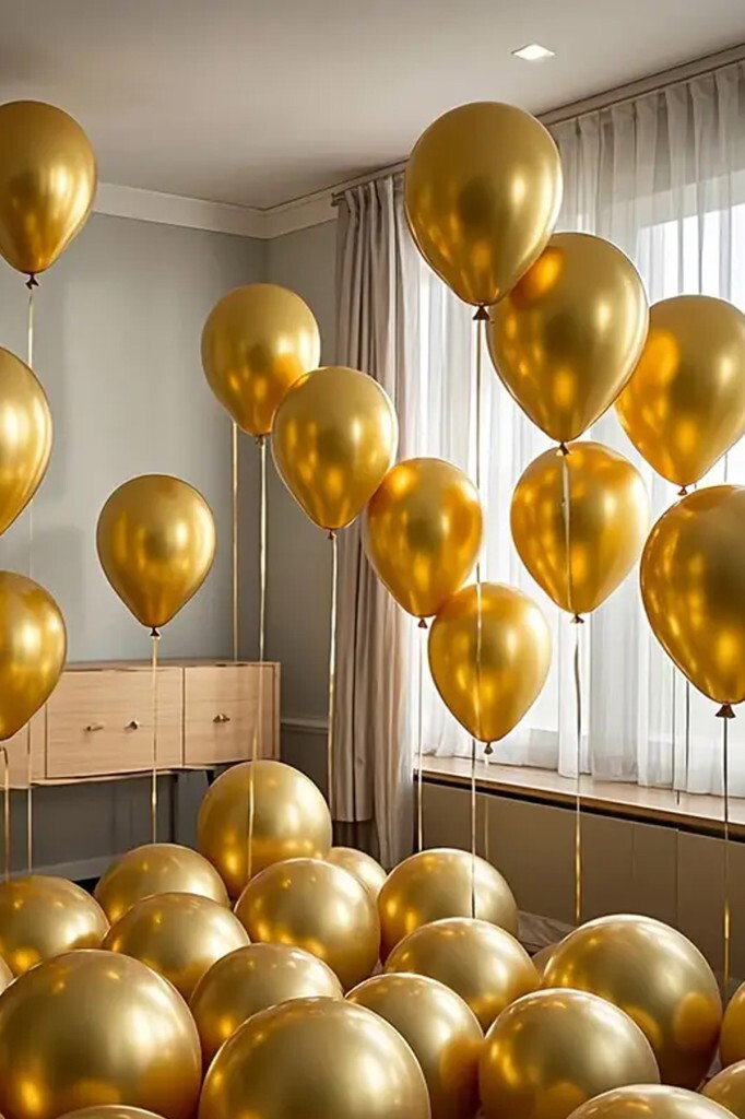 Beysüs Gold Krom Balon 7 Adet 12inç - Beysüs (1)