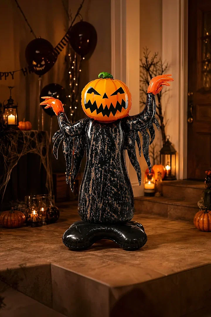 Halloween Cadılar Bayramı Ayaklı Folyo Balon Bal Kabağı - Beysüs