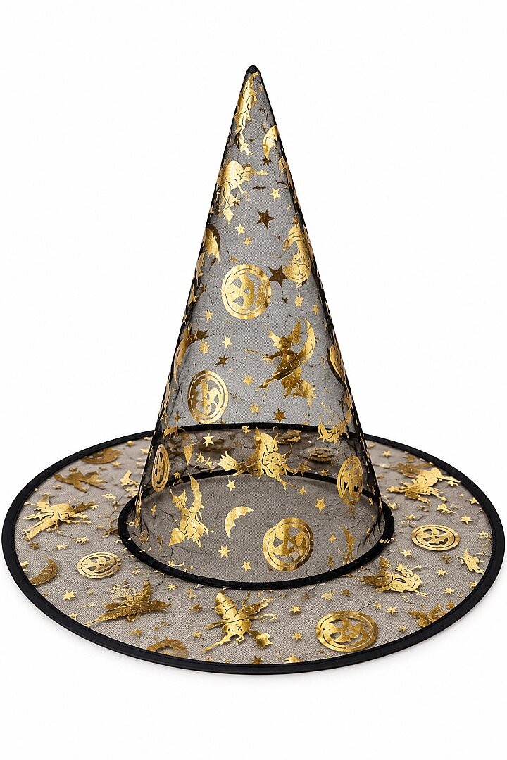 Beysüs Halloween Cadılar Bayramı Şapka Şeffaf Gold - Beysüs (1)