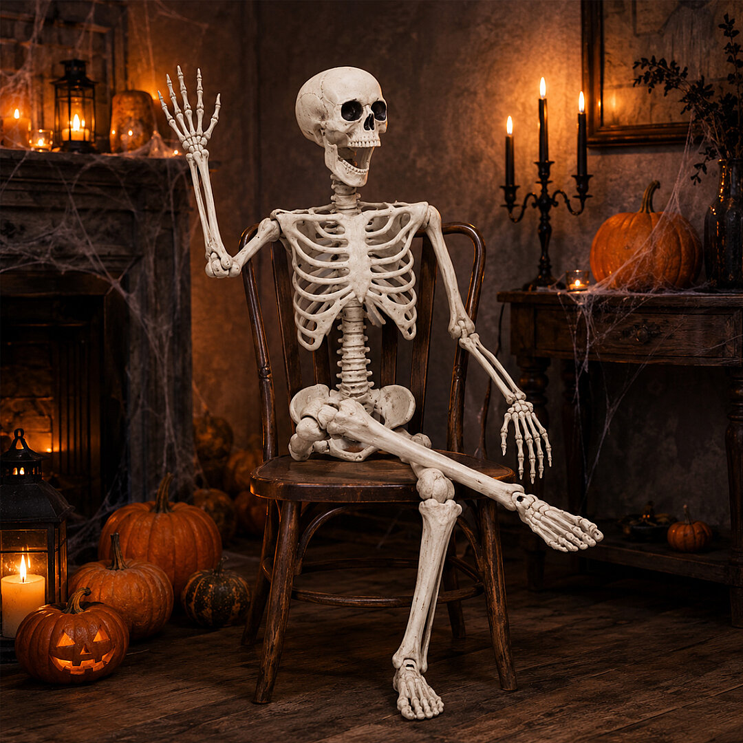Halloween İskelet Şekil Alabilen 90 cm - Beysüs