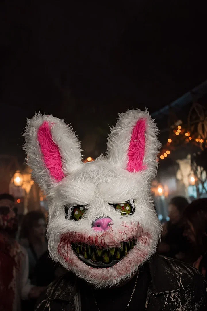 Halloween Maske Tüylü Tavşan - Beysüs