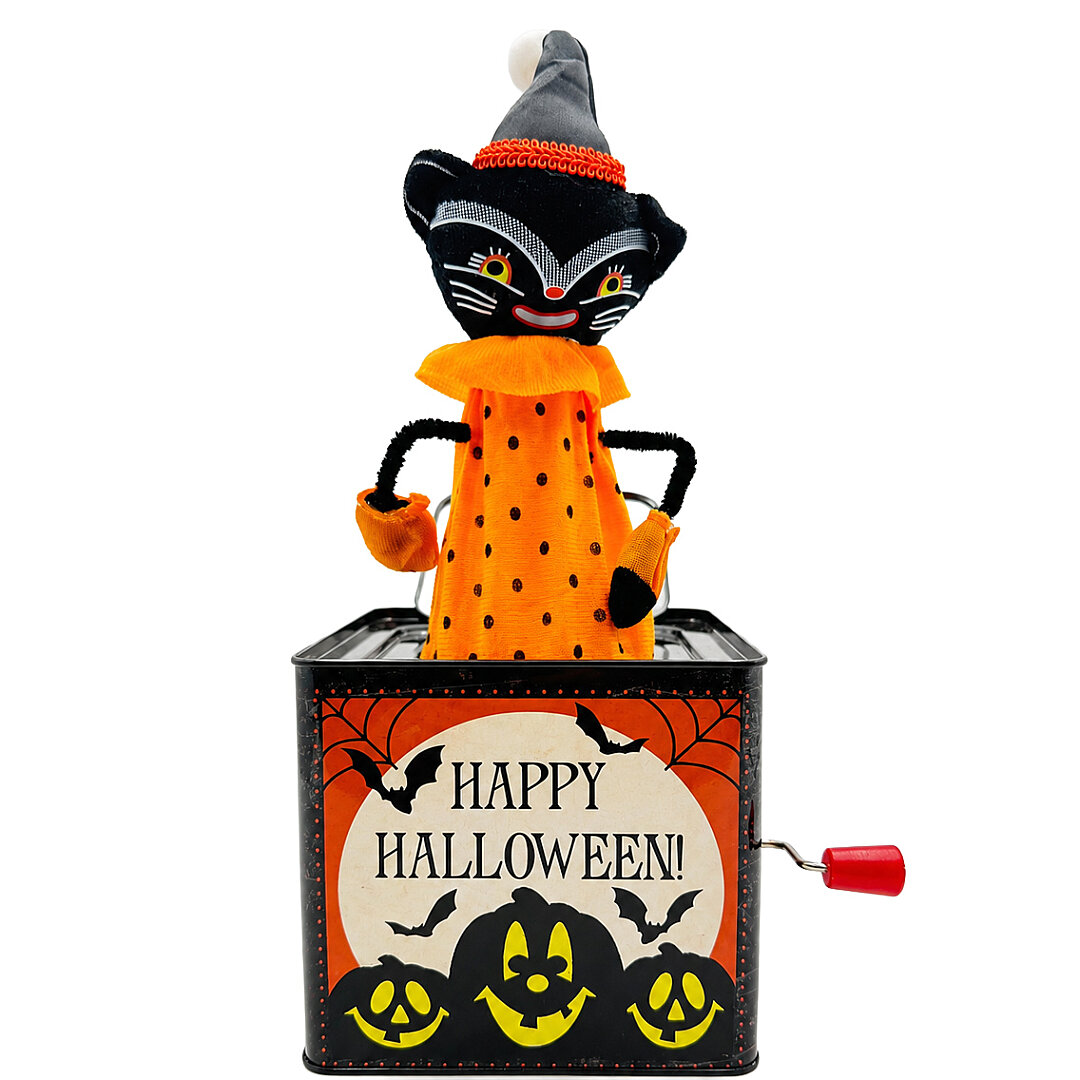 Beysüs Halloween Sihirli Kedi Kurmalı Jack in the Box Patlayan Kutu - Beysüs