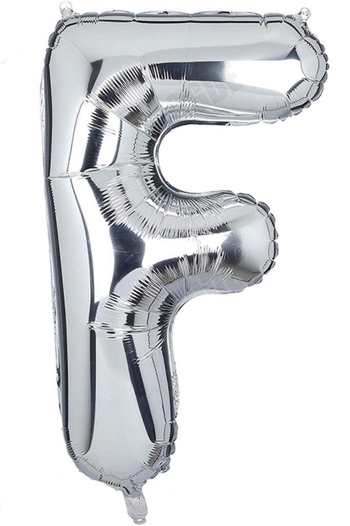 Beysüs Harf Folyo Balon Gümüş F Harf 40 İnç - Beysüs