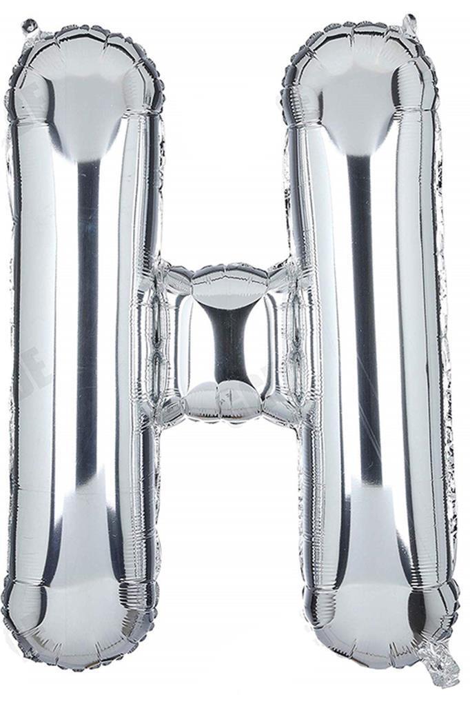 Beysüs Harf Folyo Balon Gümüş H Harf 40 İnç - Beysüs