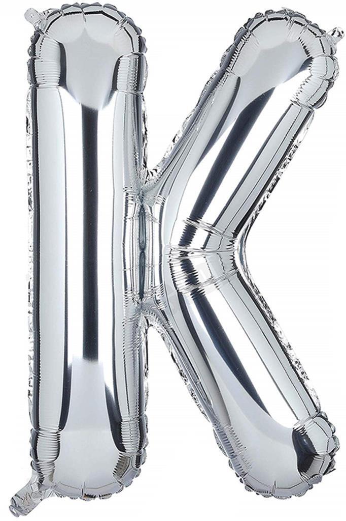 Beysüs Harf Folyo Balon Gümüş K Harf 40 İnç - Beysüs