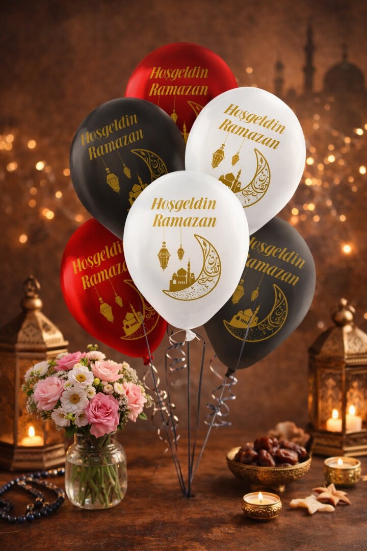 Beysüs Hoşgeldin Ramazan Baskılı Balon 10 Adet - Beysüs