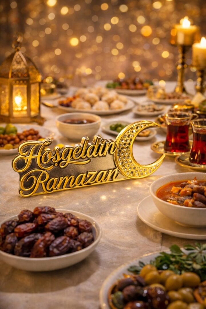 Beysüs Hoşgeldin Ramazan Epoksi Masa Süsü - Beysüs