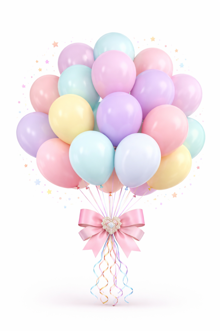 BeySüS Karışık Makaron Balon 20 adet 12inç - Beysüs