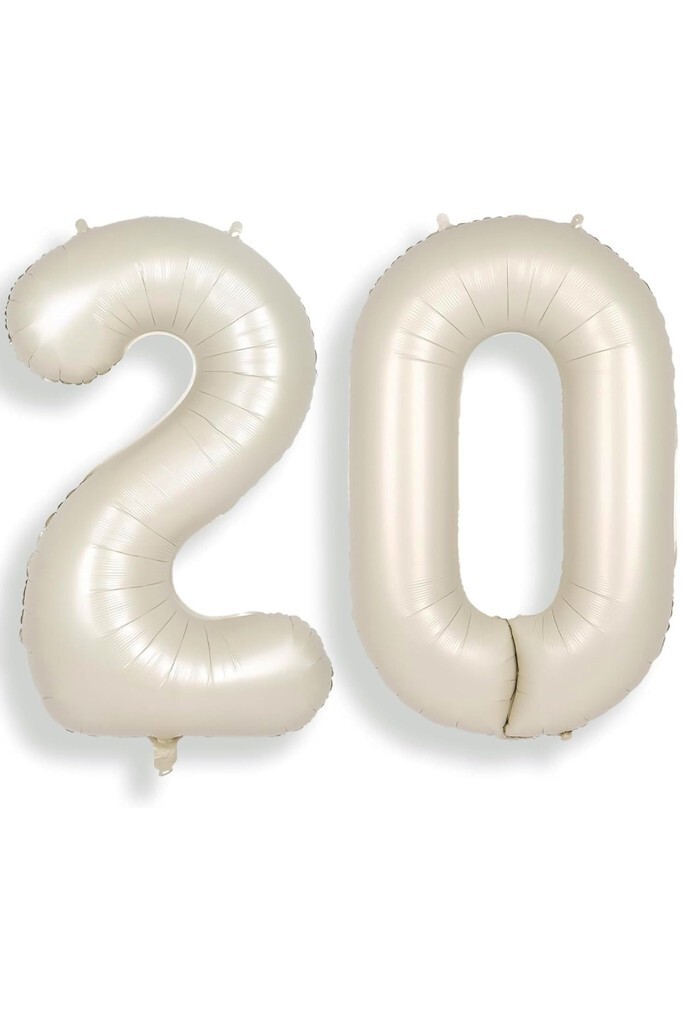 Beysüs Krem Bej 20 Rakam Folyo Balon 80 cm - Beysüs