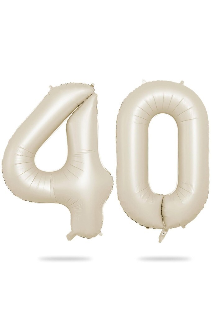 Beysüs Krem Bej 40 Rakam Folyo Balon 80 cm - Beysüs