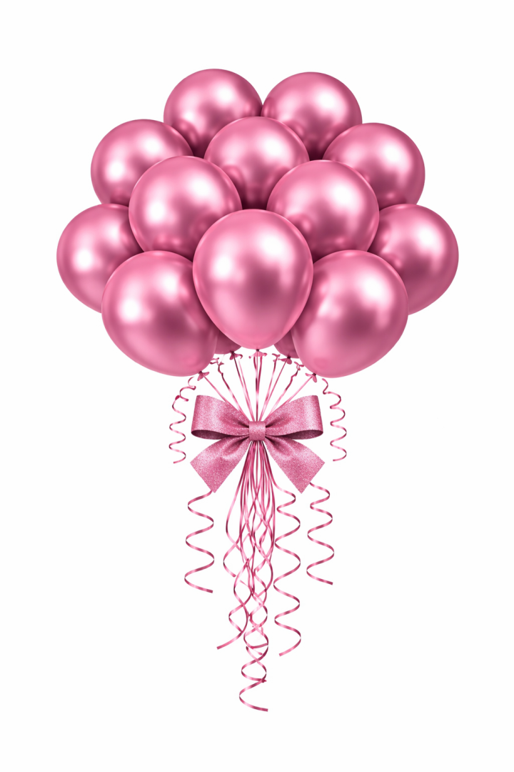 Beysüs Krom Balon Rosegold 12 İnç 5 li - Beysüs (1)