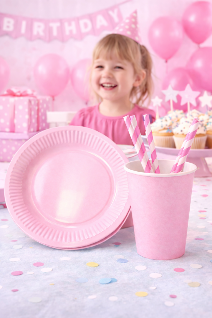 Beysüs Makaron Pembesi 8'Li Tabak Bardak Set - Beysüs (1)