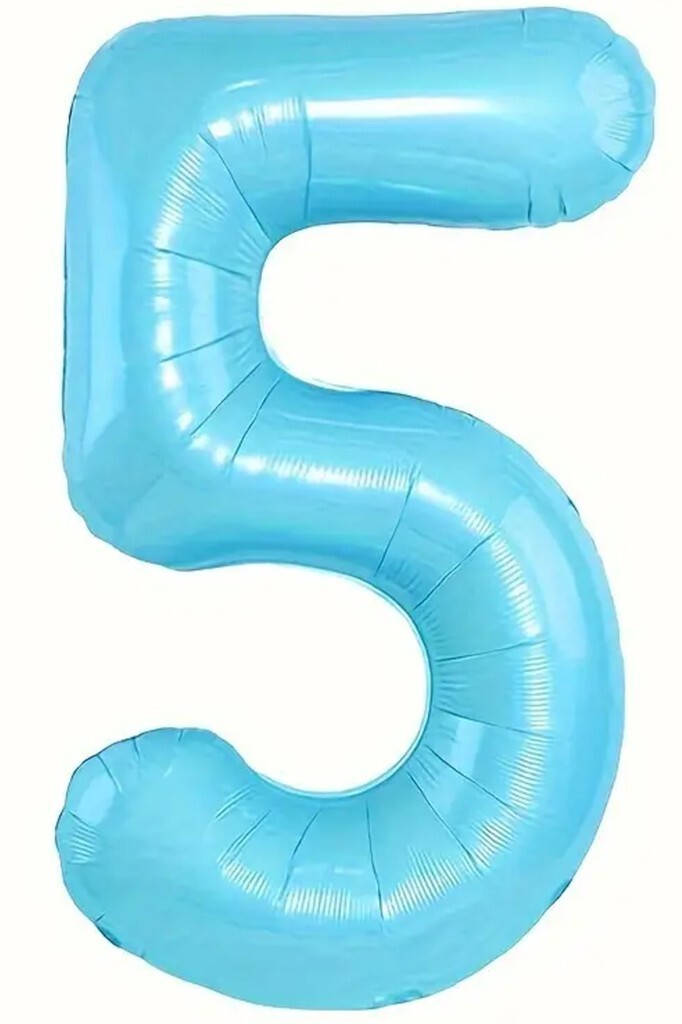 Beysüs Mavi 5 Rakam Folyo Balon 80 cm - Beysüs