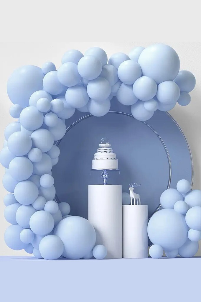 Beysüs Mavi Makaron Balon 20 adet 12inç - Beysüs