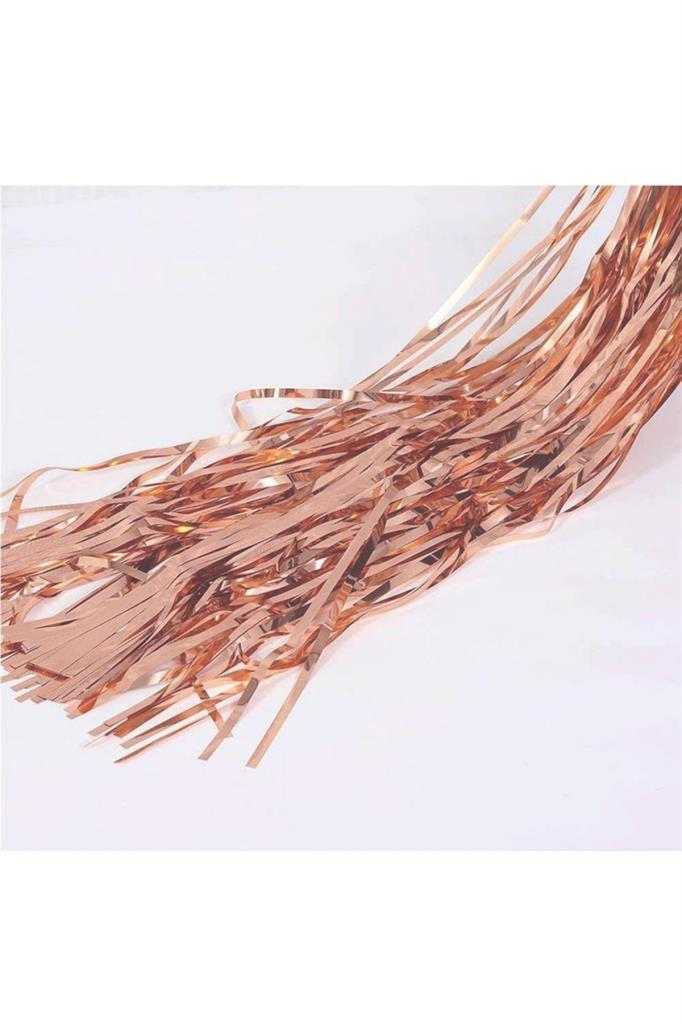 Beysüs Metalik Folyo Rose Gold Püskül Masa Eteği - Beysus (1)