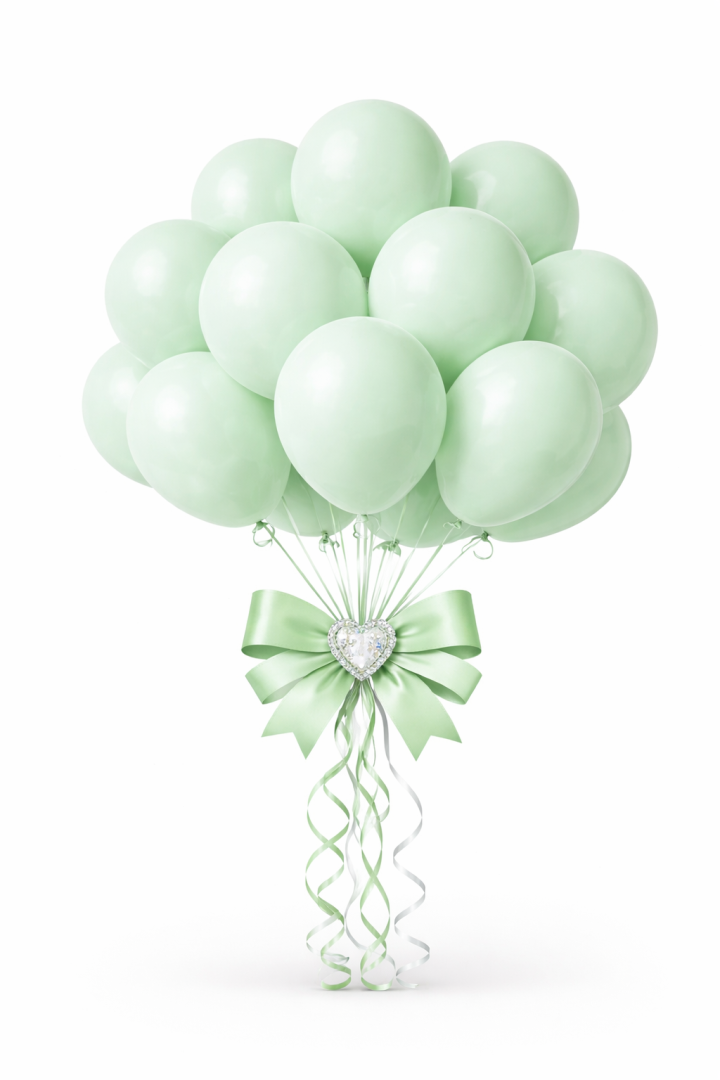 Beysüs Mint Yeşili Makaron Balon 20 adet 12inç - Beysüs