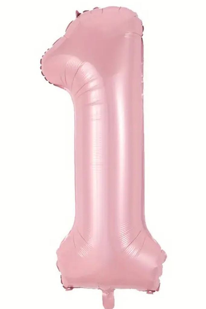 Beysüs Pembe 1 Rakam Folyo Balon 80 cm - Beysüs