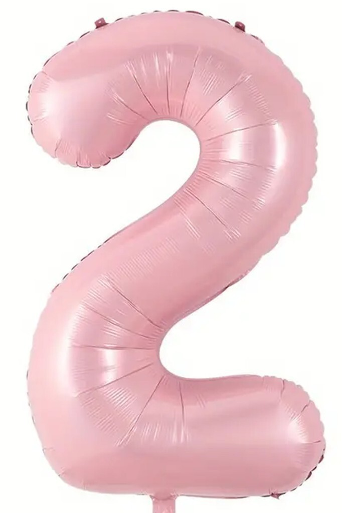 Beysüs Pembe 2 Rakam Folyo Balon 80 cm - Beysüs