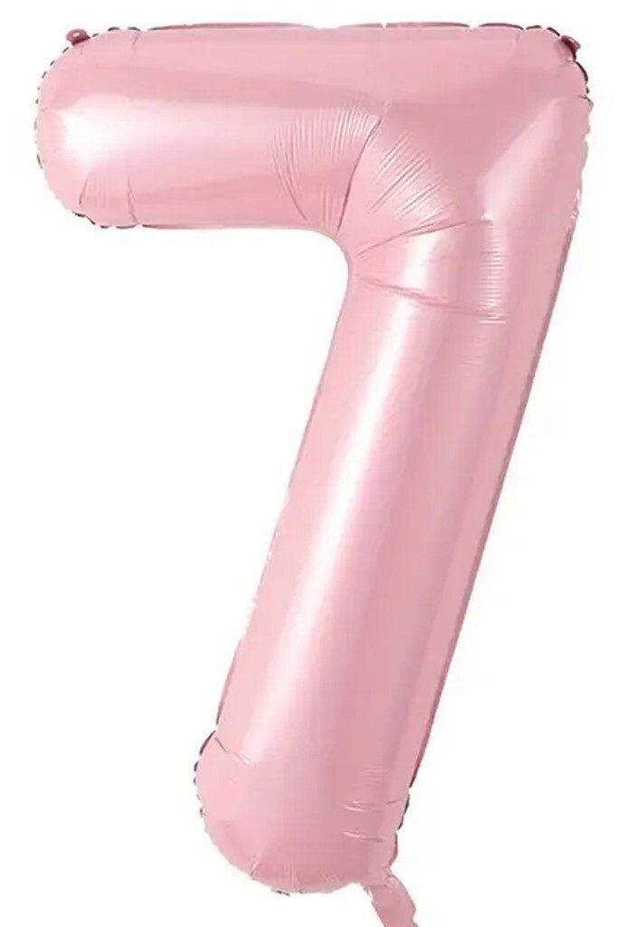 Beysüs Pembe 7 Rakam Folyo Balon 80 cm - Beysüs