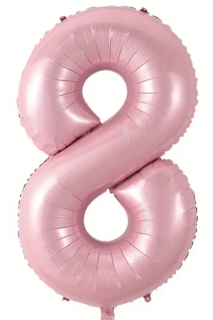 Beysüs Pembe 8 Rakam Folyo Balon 80 cm - Beysüs