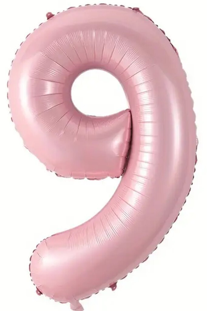 Beysüs Pembe 9 Rakam Folyo Balon 80 cm - Beysüs